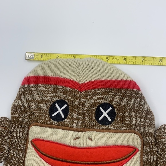 Sock Monkey Hat Youth Size - Picture 5 of 6